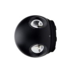 LED fasadinis lauko šviestuvas CREE 220V 4W IP54 440LM Juoda spalva 4000K