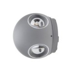 LED fasadinis lauko šviestuvas CREE 220V 4W IP54 440LM Pilkas 3000K