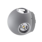 LED fasadinis lauko šviestuvas CREE 220V 4W IP54 440LM Pilkas 4000K