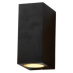 LED fasadinis lauko šviestuvas (aliuminis) Juoda spalva IP54 2xGU10 jungtis 220V