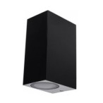 LED fasadinis lauko šviestuvas (aliuminis) Juoda spalva IP54 2xGU10 jungtis 220V