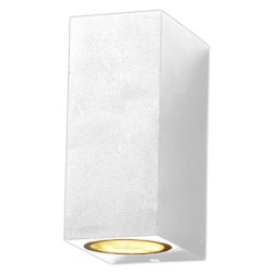 LED fasadinis lauko šviestuvas (aliuminis) BALTA SPALVA IP54 2xGU10 jungtis 220V