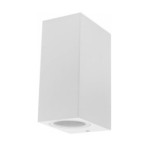 LED fasadinis lauko šviestuvas (aliuminis) BALTA SPALVA IP54 2xGU10 jungtis 220V