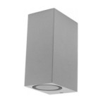 LED fasadinis lauko šviestuvas (aliuminis) Pilkas IP54 2xGU10 jungtis 220V