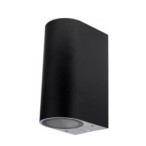 LED fasadinis lauko šviestuvas (aliuminis) Juoda spalva IP54 2xGU10 jungtis 220V