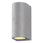 LED fasadinis lauko šviestuvas (aliuminis) Pilkas IP54 2xGU10 jungtis 220V
