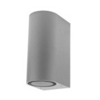 LED fasadinis lauko šviestuvas (aliuminis) Pilkas IP54 2xGU10 jungtis 220V