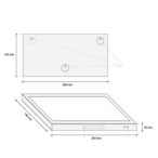 Evakuacinis LED šviestuvas 3.6V 1200mAh 3-val. avarinis veikimas su PVC lipduku