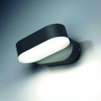 LED fasadinis lauko šviestuvas EPISTAR 2x6W IP54 660LM Juoda spalva 3000K