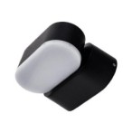LED fasadinis lauko šviestuvas EPISTAR 2x6W IP54 660LM Juoda spalva 3000K