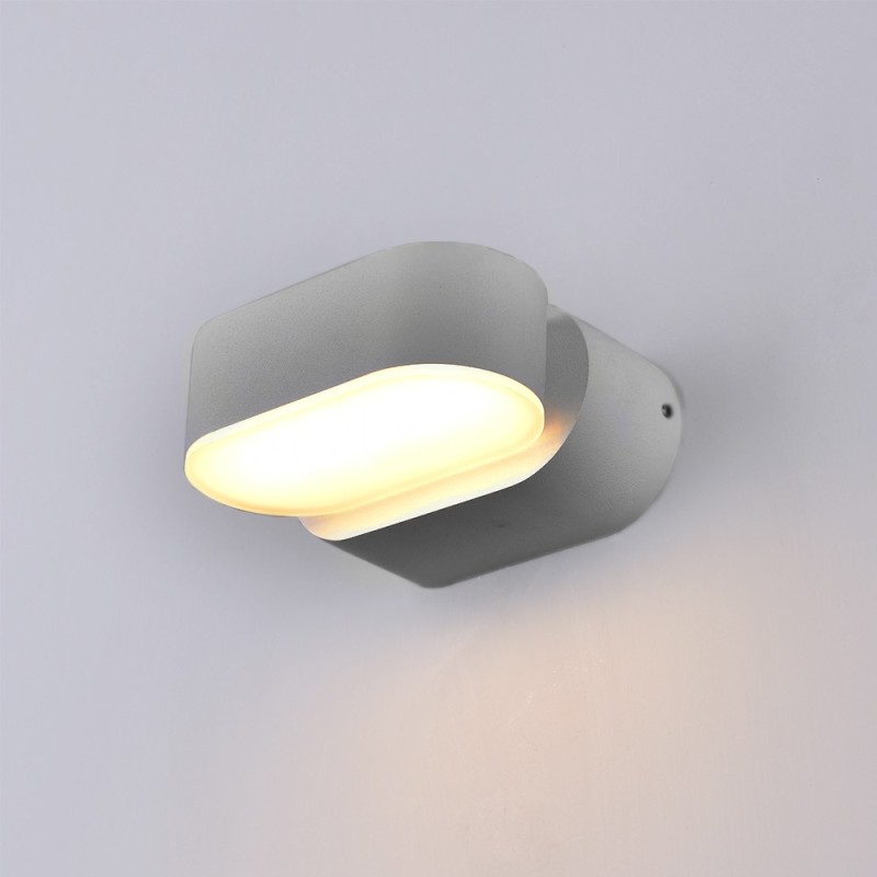 LED fasadinis lauko šviestuvas EPISTAR 2x6W IP54 660LM Pilkas 3000K