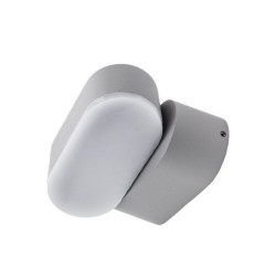 LED fasadinis lauko šviestuvas EPISTAR 2x6W IP54 660LM Pilkas 3000K