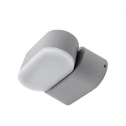 LED fasadinis lauko šviestuvas EPISTAR 2x6W IP54 660LM Pilkas 4000K
