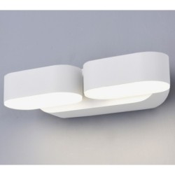 LED fasadinis lauko šviestuvas EPISTAR 2x6W IP54 1320LM BALTA SPALVA 3000K
