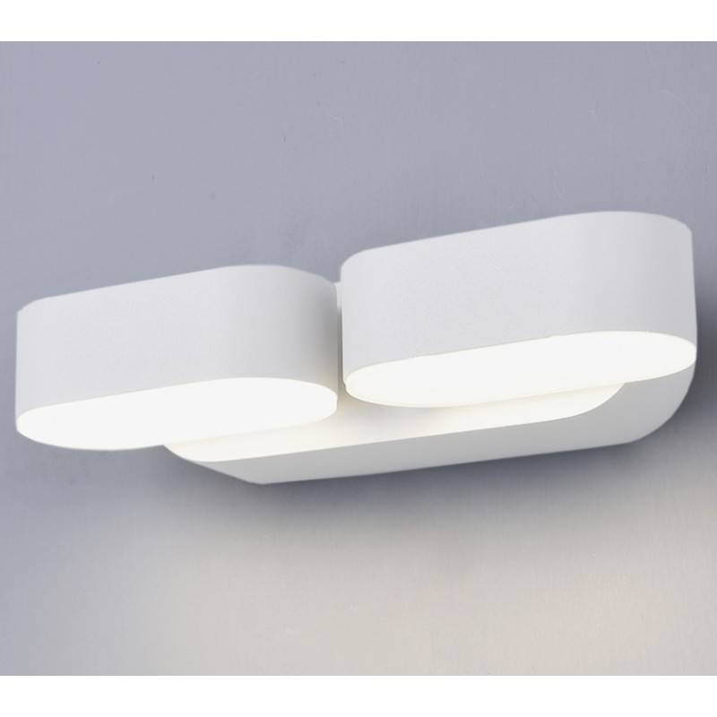 LED fasadinis lauko šviestuvas EPISTAR 2x6W IP54 1320LM BALTA SPALVA 3000K
