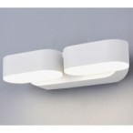 LED fasadinis lauko šviestuvas EPISTAR 2x6W IP54 1320LM BALTA SPALVA 3000K