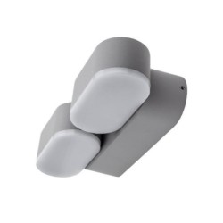LED fasadinis lauko šviestuvas EPISTAR 2x6W IP54 1320LM Pilkas 4000K
