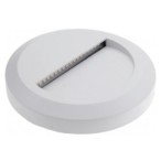 LED sieninis lauko šviestuvas (apvalus) BALTA SPALVA 2W 3000K 120LM 220V IP65