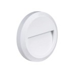 LED sieninis lauko šviestuvas (apvalus) BALTA SPALVA 2W 4200K 120LM 220V IP65