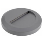 LED sieninis lauko šviestuvas (apvalus) Pilkas 2W 3000K 120LM 220V IP65