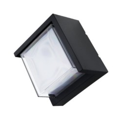 LED sieninis lauko šviestuvas (kvadratinis) Juoda spalva 12W 4200K 750LM 220V IP65
