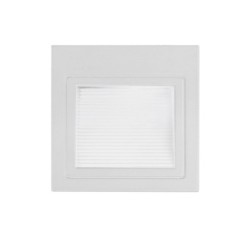 Įleidžiamas sieninis LED šviestuvas (kvadratinis) BALTA SPALVA 3W 4200K 195LM 220V IP20
