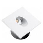 Įleidžiamas sieninis LED šviestuvas (kvadratinis) BALTA SPALVA 3W 4200K 120LM 220V IP20