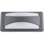 LED sieninis lauko šviestuvas Pilkas 12W 3000K 780LM 220V IP65