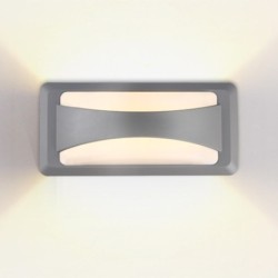 LED sieninis lauko šviestuvas Pilkas 12W 3000K 780LM 220V IP65