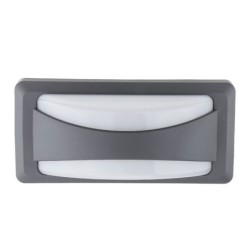 LED sieninis lauko šviestuvas Pilkas 12W 4200K 780LM 220V IP65