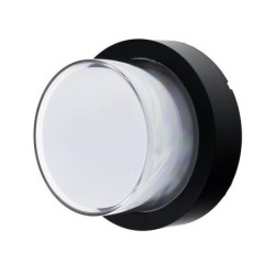 LED sieninis lauko šviestuvas (apvalus) Juoda spalva 12W 4200K 1000LM 220V IP65