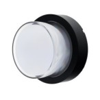 LED sieninis lauko šviestuvas (apvalus) Juoda spalva 12W 4200K 1000LM 220V IP65