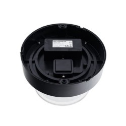 LED sieninis lauko šviestuvas (apvalus) Juoda spalva 12W 4200K 1000LM 220V IP65