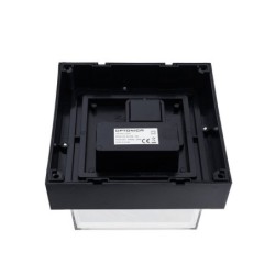 LED sieninis lauko šviestuvas (kvadratinis) Juoda spalva 12W 3000K 1000LM 220V IP65