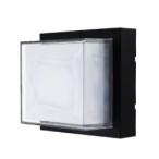 LED sieninis lauko šviestuvas (kvadratinis) Juoda spalva 12W 4200K 1000LM 220V IP65
