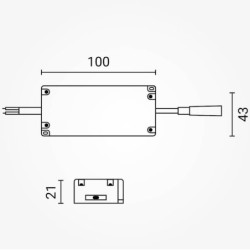 Pritemdomas maitinimo šaltinis 220V 10-18*1W 300MA 30-63V