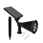 Įsmeigiamas lauko šviestuvas veikiantis nuo saulės energijos LIGHT 1.5W/6V 3000K IP65