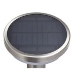 LED Sieninis lauko šviestuvas veikiantis nuo saulės energijos SS-BRUSHED Aliuminis 2W 200lm/20lm IP44 3.7V SENSOR