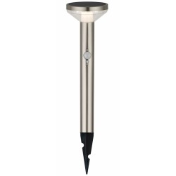 LED Pastatomas lauko šviestuvas veikiantis nuo saulės energijos+SPIKE SS-BRUSHED Aliuminis 2W 200lm/20lm IP44 3.7V SENSOR