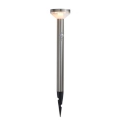 LED Pastatomas lauko šviestuvas veikiantis nuo saulės energijos+SPIKE SS-BRUSHED Aliuminis 2W 200lm/20lm IP44 3.7V SENSOR