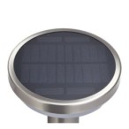 LED Pastatomas lauko šviestuvas veikiantis nuo saulės energijos+SPIKE SS-BRUSHED Aliuminis 2W 200lm/20lm IP44 3.7V SENSOR