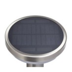 LED Pastatomas lauko šviestuvas veikiantis nuo saulės energijos SS-BRUSHED Aliuminis 2W 200lm/20lm IP44 3.7V SENSOR