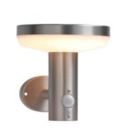 LED Sieninis lauko šviestuvas veikiantis nuo saulės energijos SS-BRUSHED Aliuminis 4.4W 600lm/60lm IP44 3.7V SENSOR