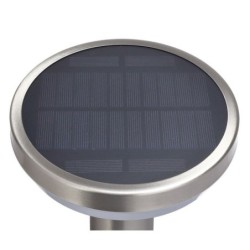 LED Sieninis lauko šviestuvas veikiantis nuo saulės energijos SS-BRUSHED Aliuminis 4.4W 600lm/60lm IP44 3.7V SENSOR
