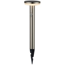 LED Pastatomas lauko šviestuvas veikiantis nuo saulės energijos+SPIKE SS-BRUSHED Aliuminis 4.4W 600lm/60lm IP44 3.7V SENSOR