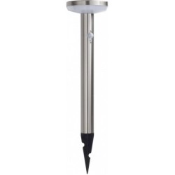 LED Pastatomas lauko šviestuvas veikiantis nuo saulės energijos+SPIKE SS-BRUSHED Aliuminis 4.4W 600lm/60lm IP44 3.7V SENSOR