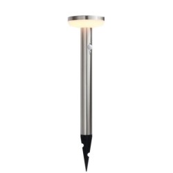 LED Pastatomas lauko šviestuvas veikiantis nuo saulės energijos+SPIKE SS-BRUSHED Aliuminis 4.4W 600lm/60lm IP44 3.7V SENSOR