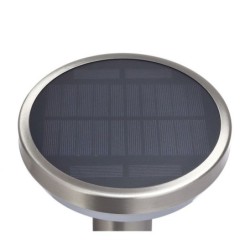 LED Pastatomas lauko šviestuvas veikiantis nuo saulės energijos+SPIKE SS-BRUSHED Aliuminis 4.4W 600lm/60lm IP44 3.7V SENSOR