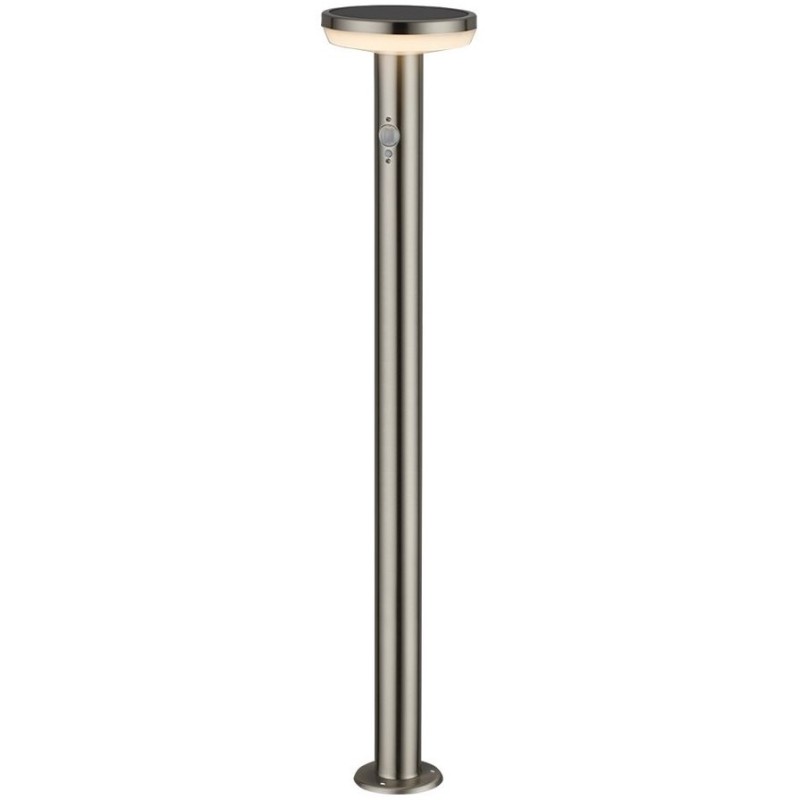 LED Pastatomas lauko šviestuvas veikiantis nuo saulės energijos SS-BRUSHED Aliuminis 4.4W 600lm/60lm IP44 3.7V SENSOR