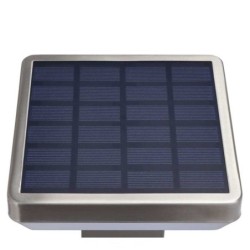 LED Sieninis lauko šviestuvas veikiantis nuo saulės energijos SS-BRUSHED Aliuminis 4.4W 600lm/60lm IP44 3.7V SENSOR